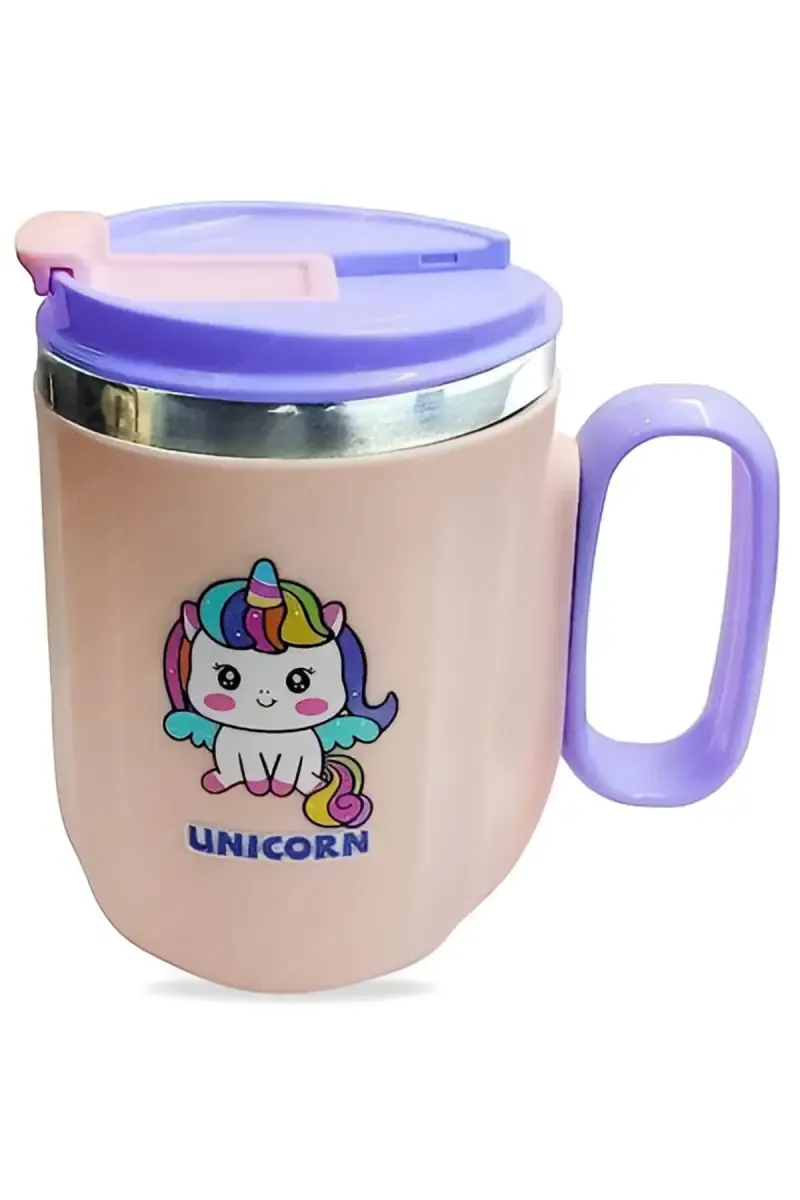 Plastic & Stainless Steel Mug with Lid - 400ml