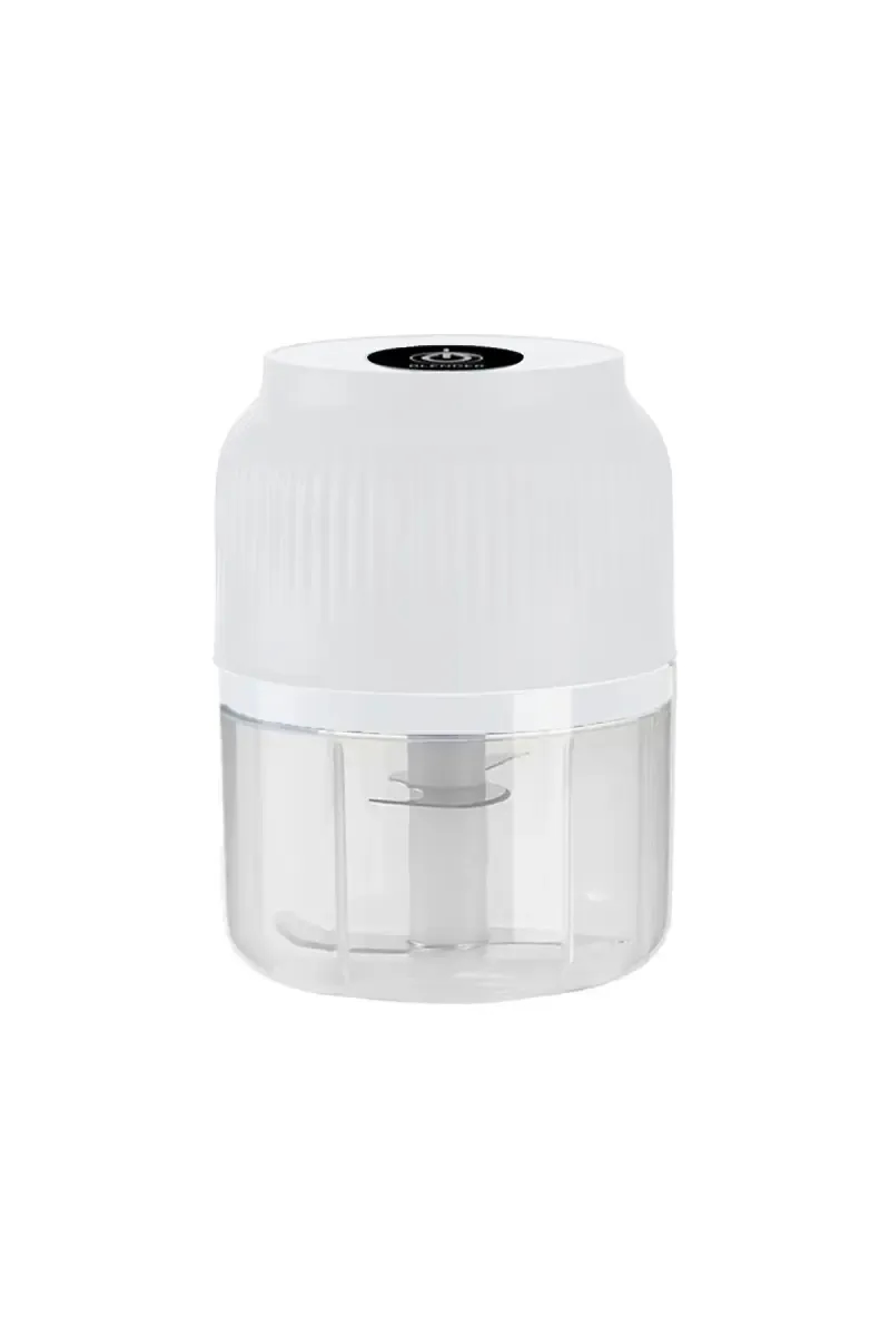JZC-F 30 W Cordless Electric Mini Garlic Chopper for Garlic, Ginger, Onion, Chili (White)