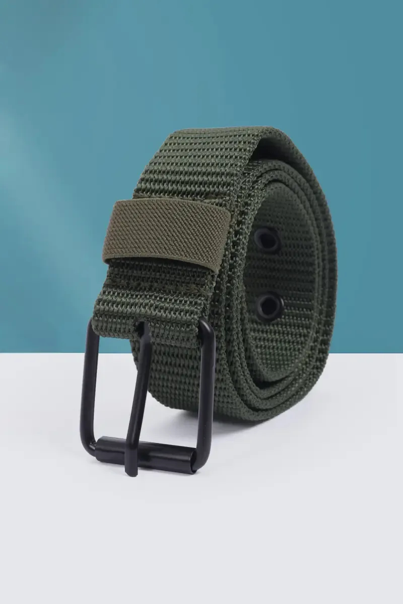 Canvas Textured Casual Belt for Men