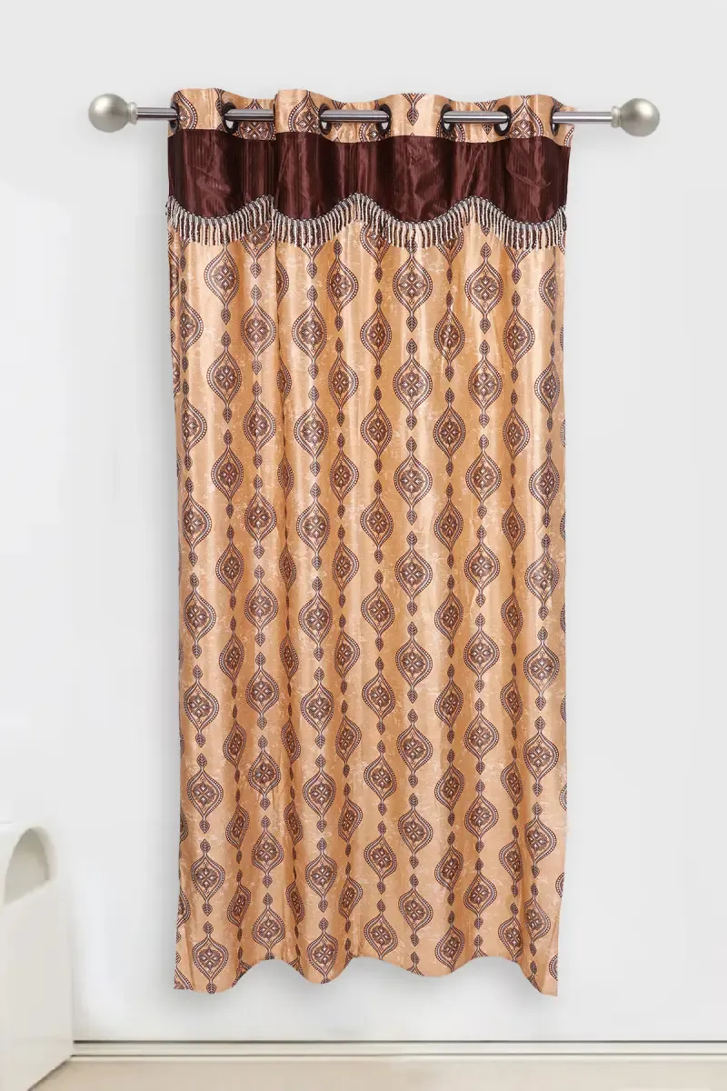 Polyester Printed Window Curtain, Kalai Cotton - 5x4 Feet (Approx)