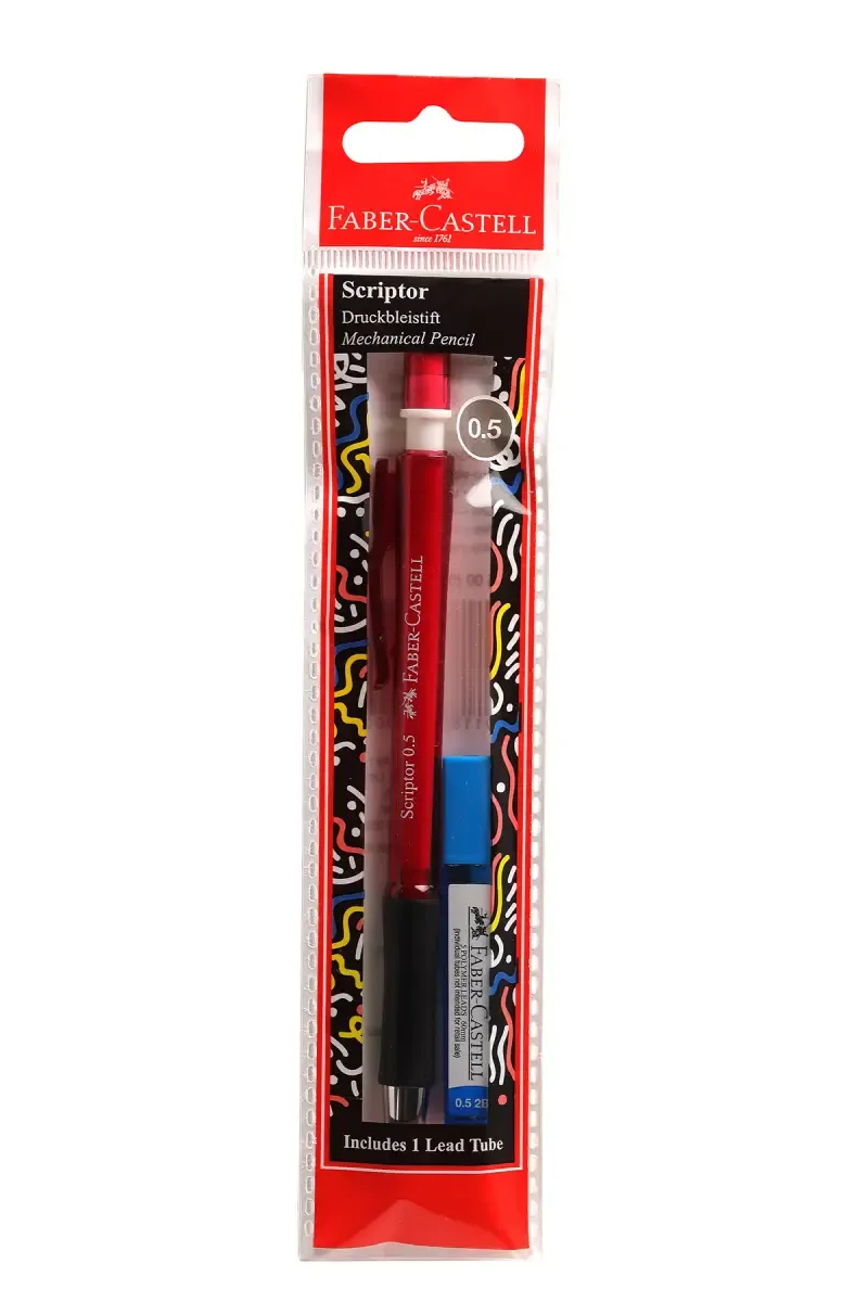Faber-Castell Mechanical Pencil 0.7 mm with Lead (Red Pack of 1)