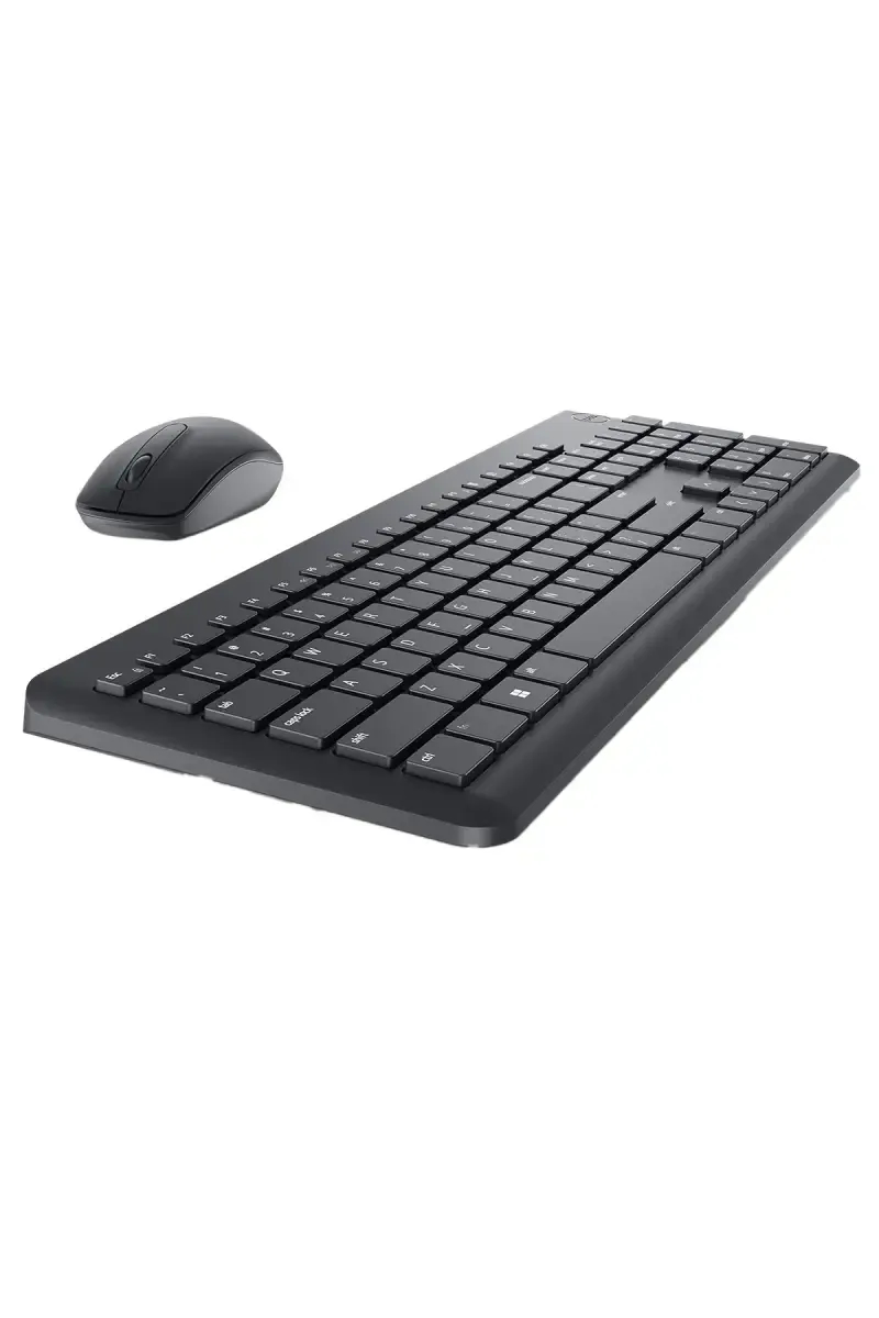 Dell KM3322W Wireless Keyboard and Mouse Set with Anti-fade, Spill-resistant (Black)