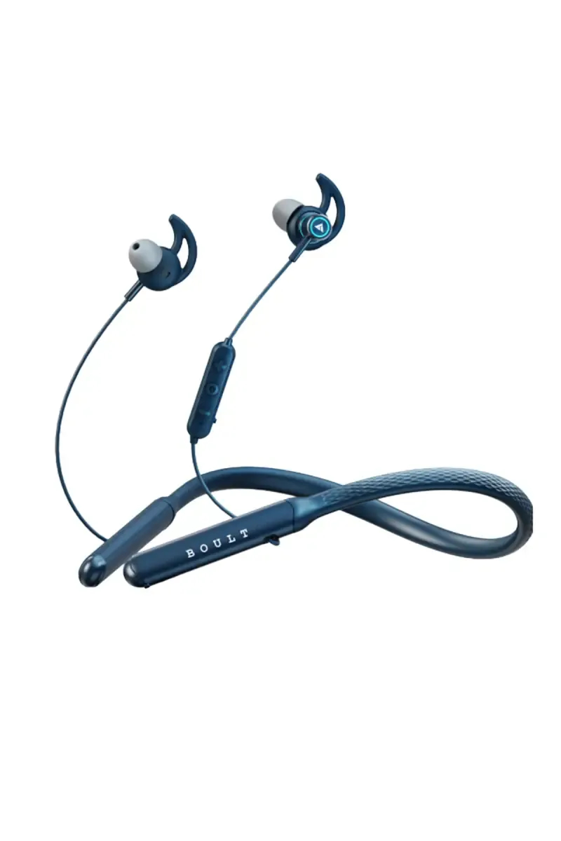 Boult F Charge Max Wireless Bluetooth In Ear Neckband with 100 Hrs Playtime, Low Latency, Dual Pairing, ENC (Blue)