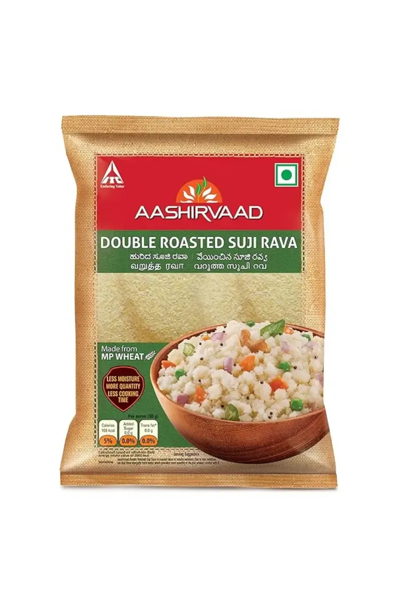 Aashirvaad Double Roasted Suji Rava - 500g