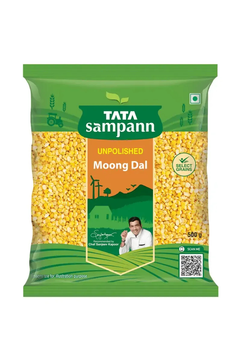 Tata Sampann Unpolished Moong Dal - 500g