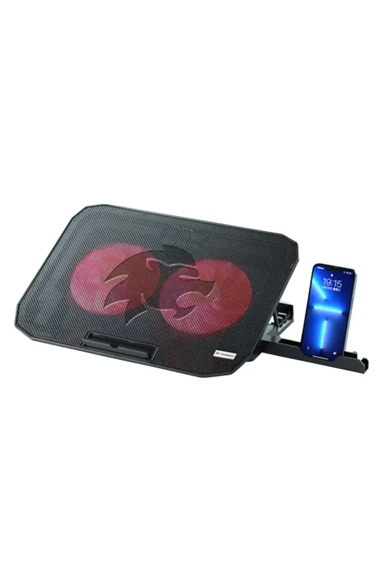 Hammok Mint USB Powered Laptop Cooling Pad with Dual Fan, Mobile Stand, Height Adjustable (Black)