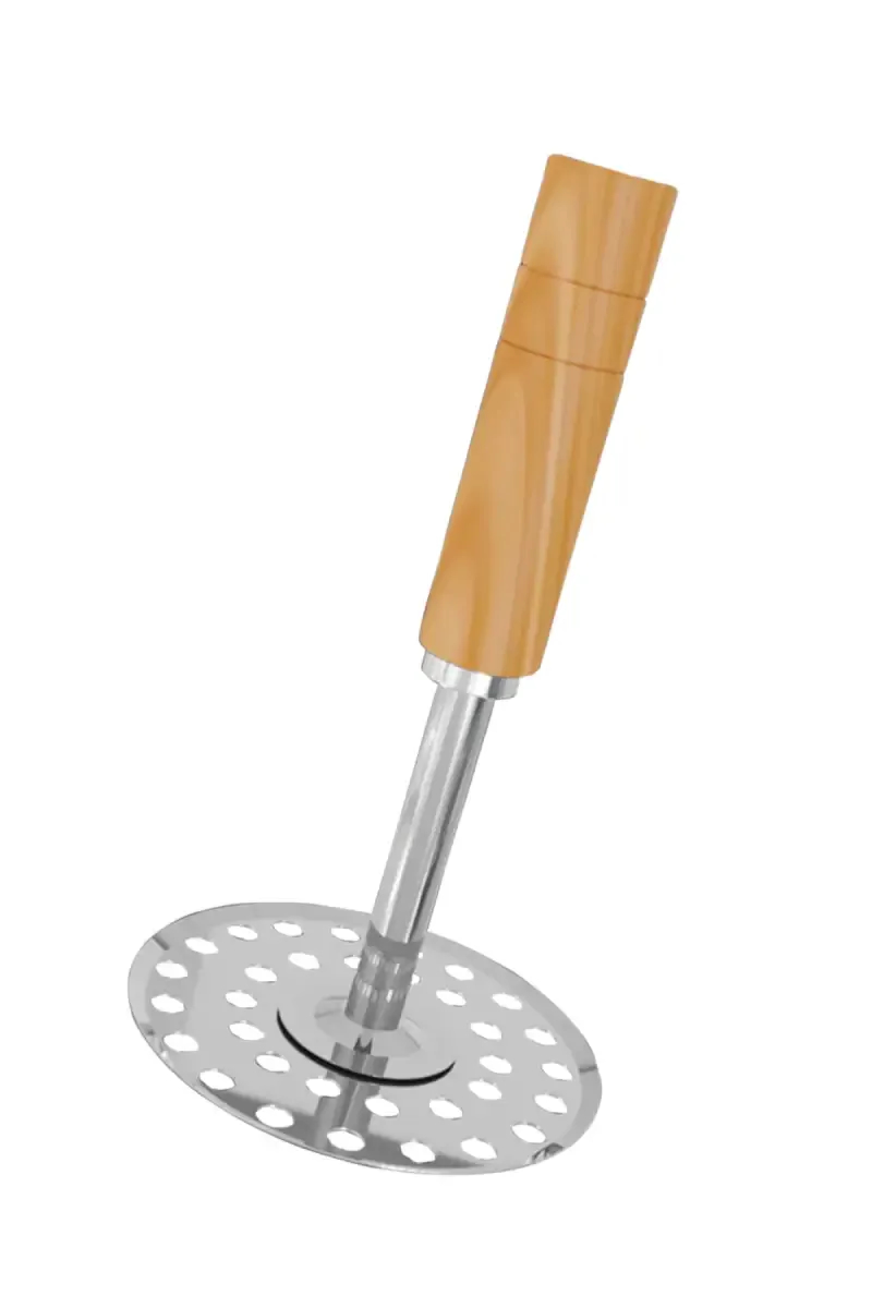 Kows Kitchen Stainless Steel Potato Masher - 16cm