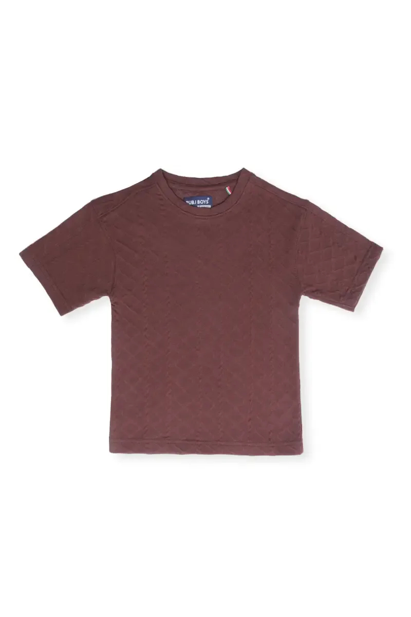Cotton Self Designed Casual T-shirt for Boy