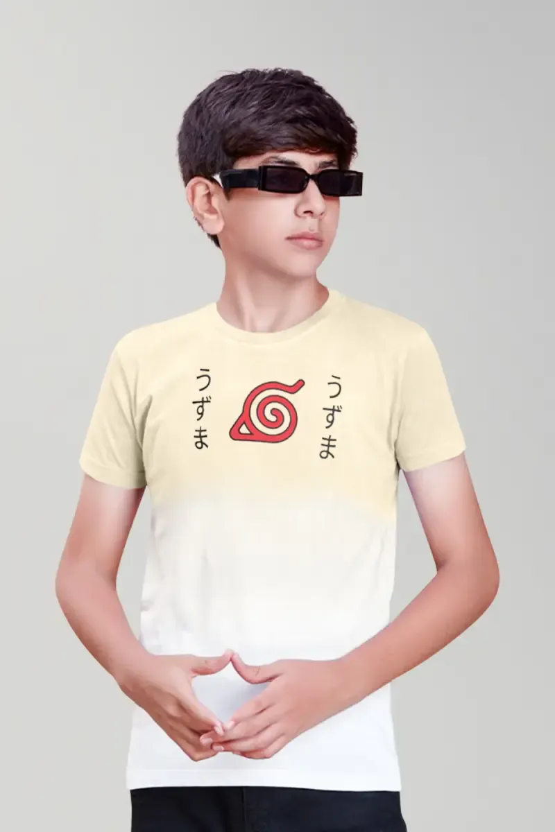 Boy's Cotton Printed Regular Fit T-shirt