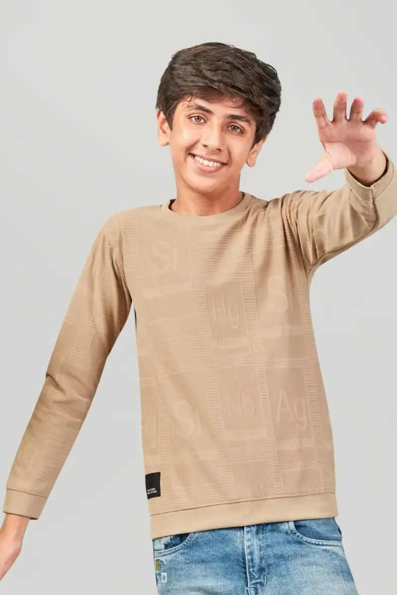 Cotton Round Neck Casual T-shirt for Boys