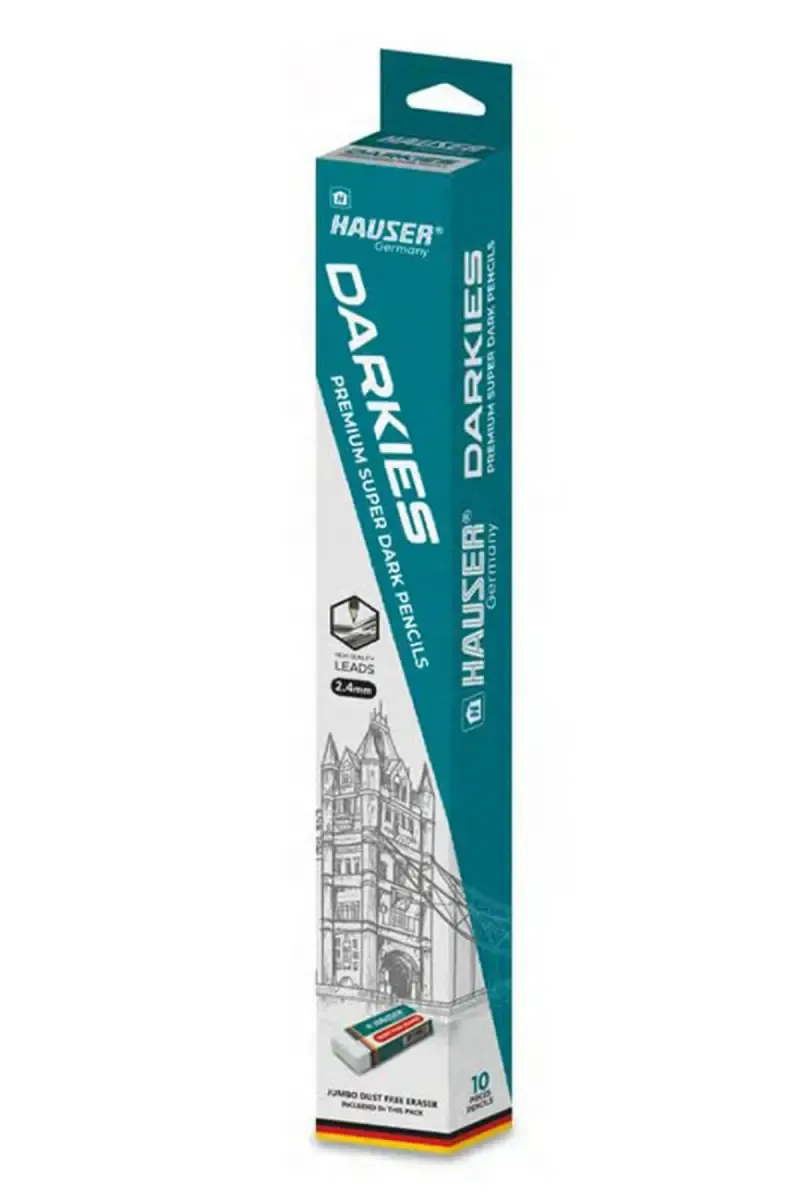 Hauser Germany Super Dark Pencils 2.4 mm - Pack of 10