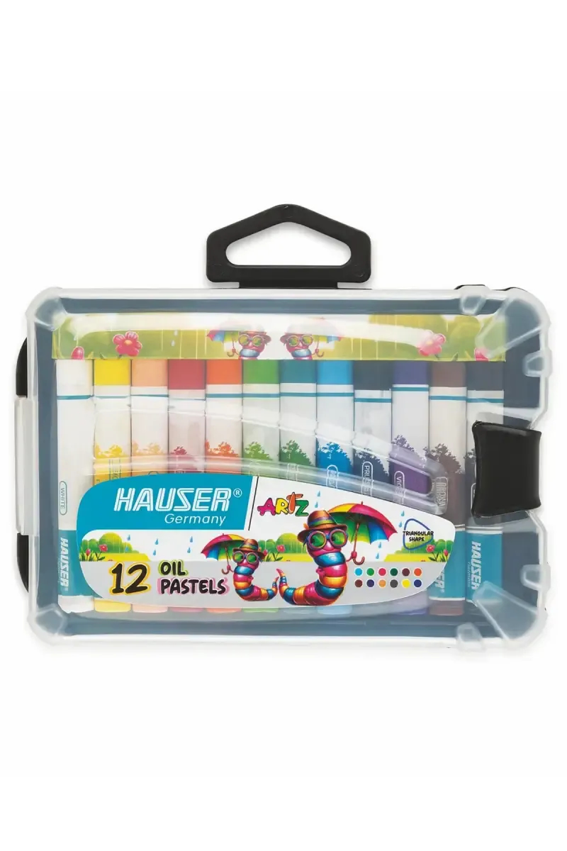 Hauser Germany Oil Pastels Set (Multicolor) - Pack of 12