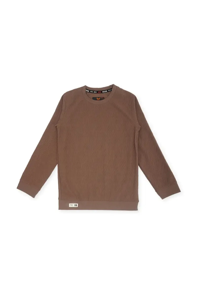 Cotton Self Designed T-shirt for Boys