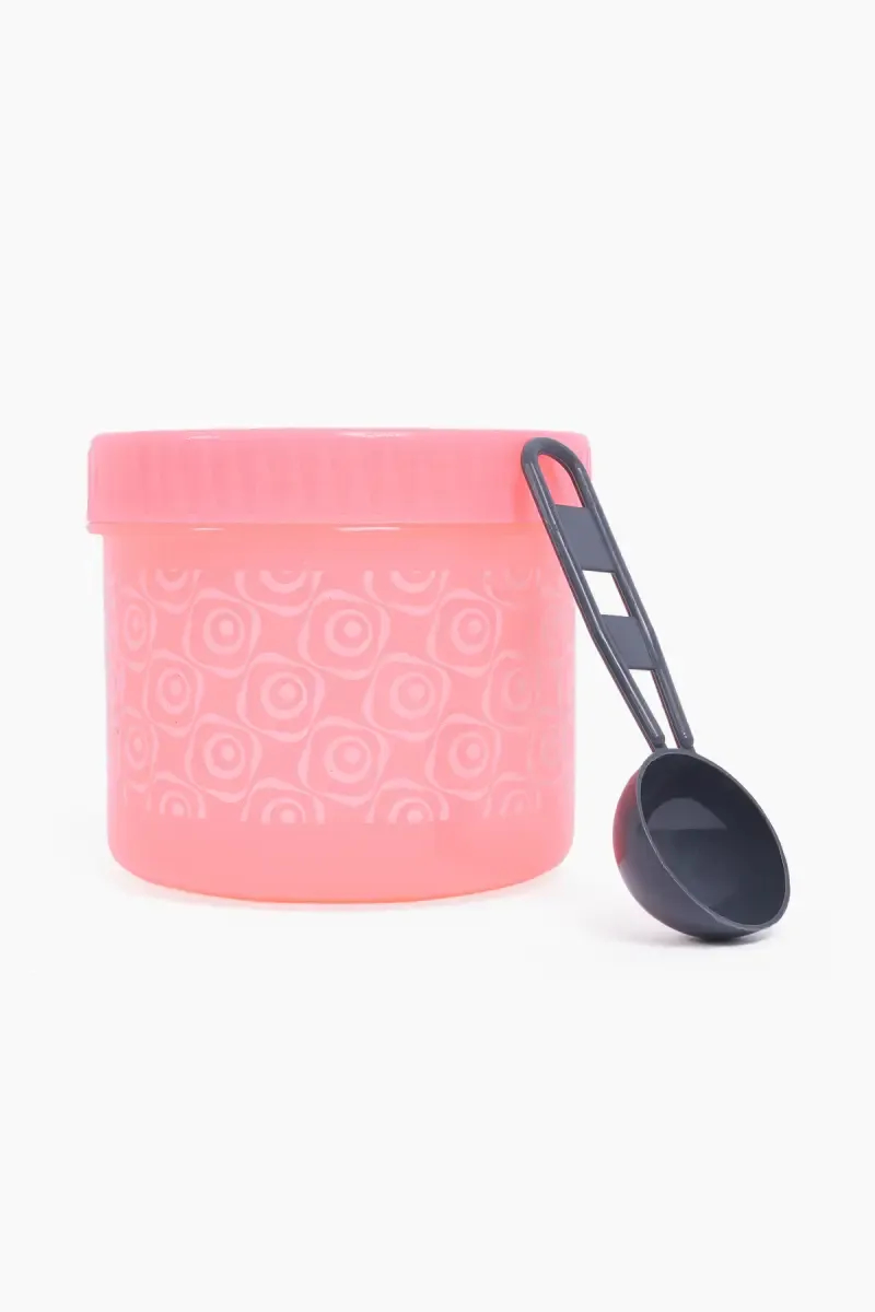 Plastic Container with Spoon - 350ml