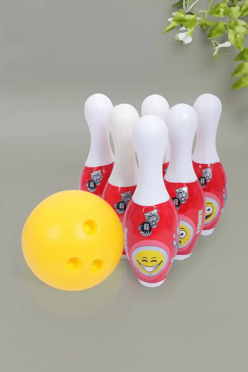 Paramount Bowling Play Set for Kids (Red & Yellow)