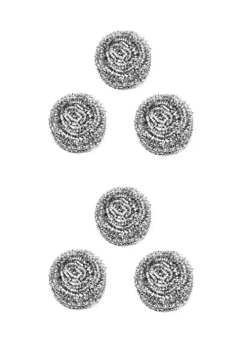 Steel Diswasher Scrub - 6pcs