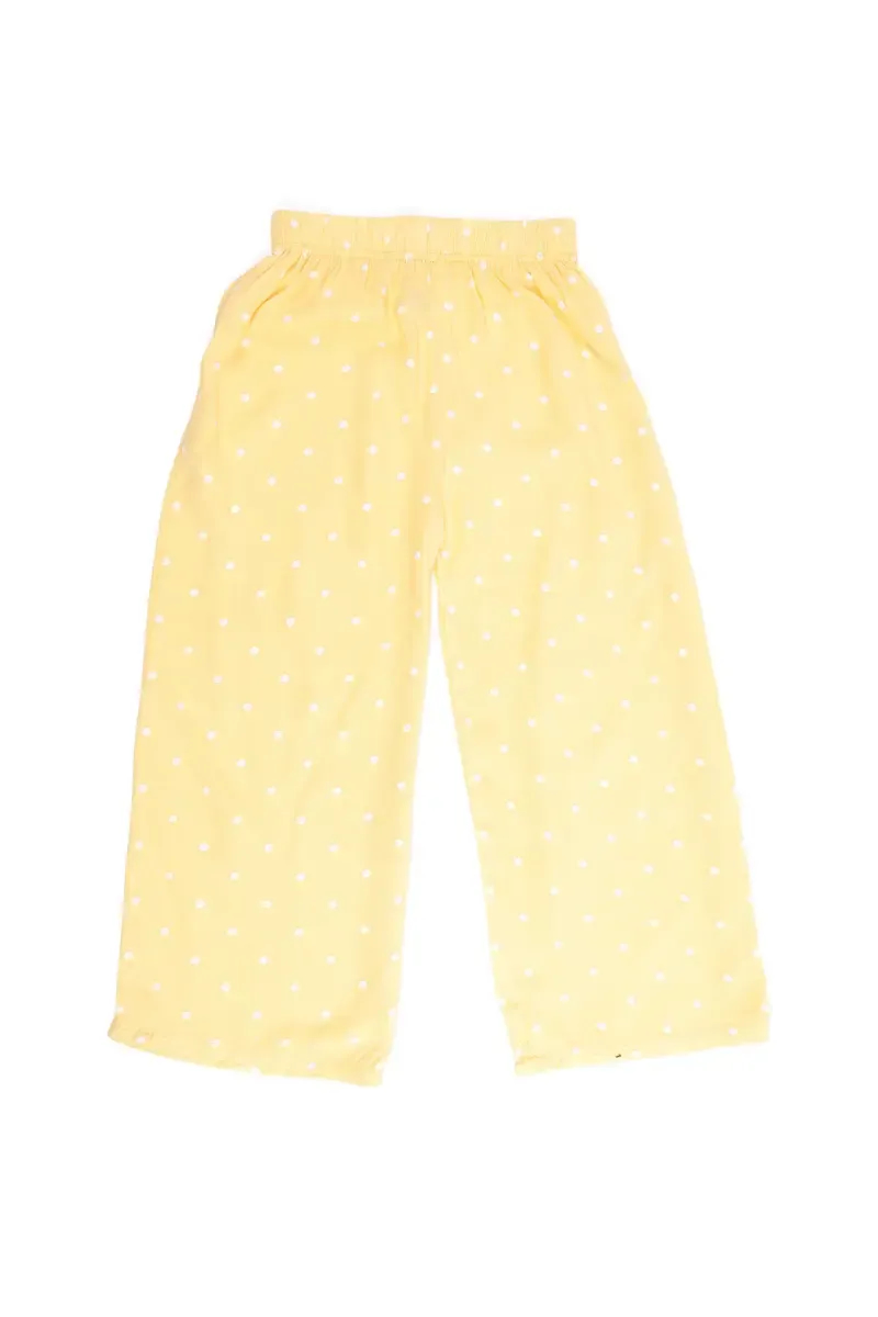 Cotton Polka Dot Printed Capri for Girls