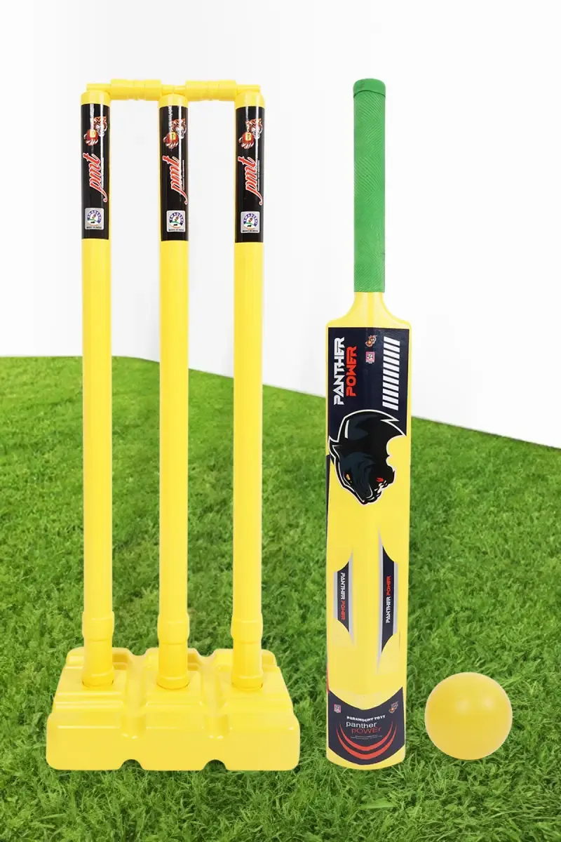 Panther Power Cricket Set for Kids (Yellow & Green)