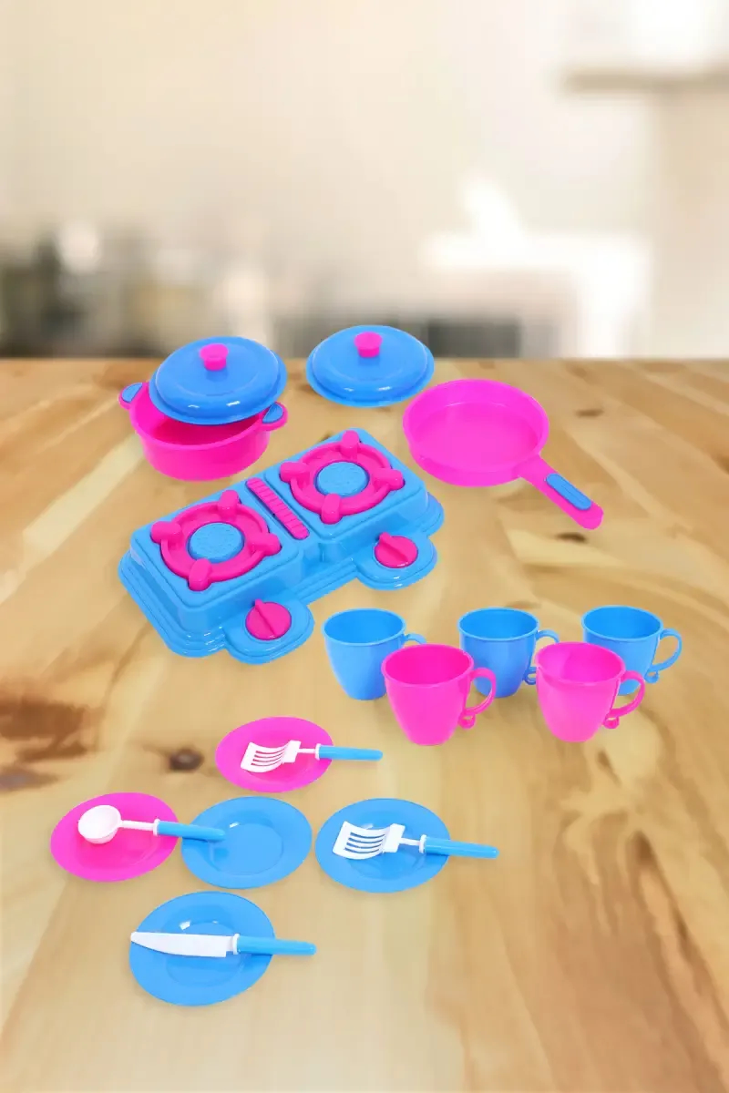 Paramount Kitchen Play Set for Kids - 20 Pcs 