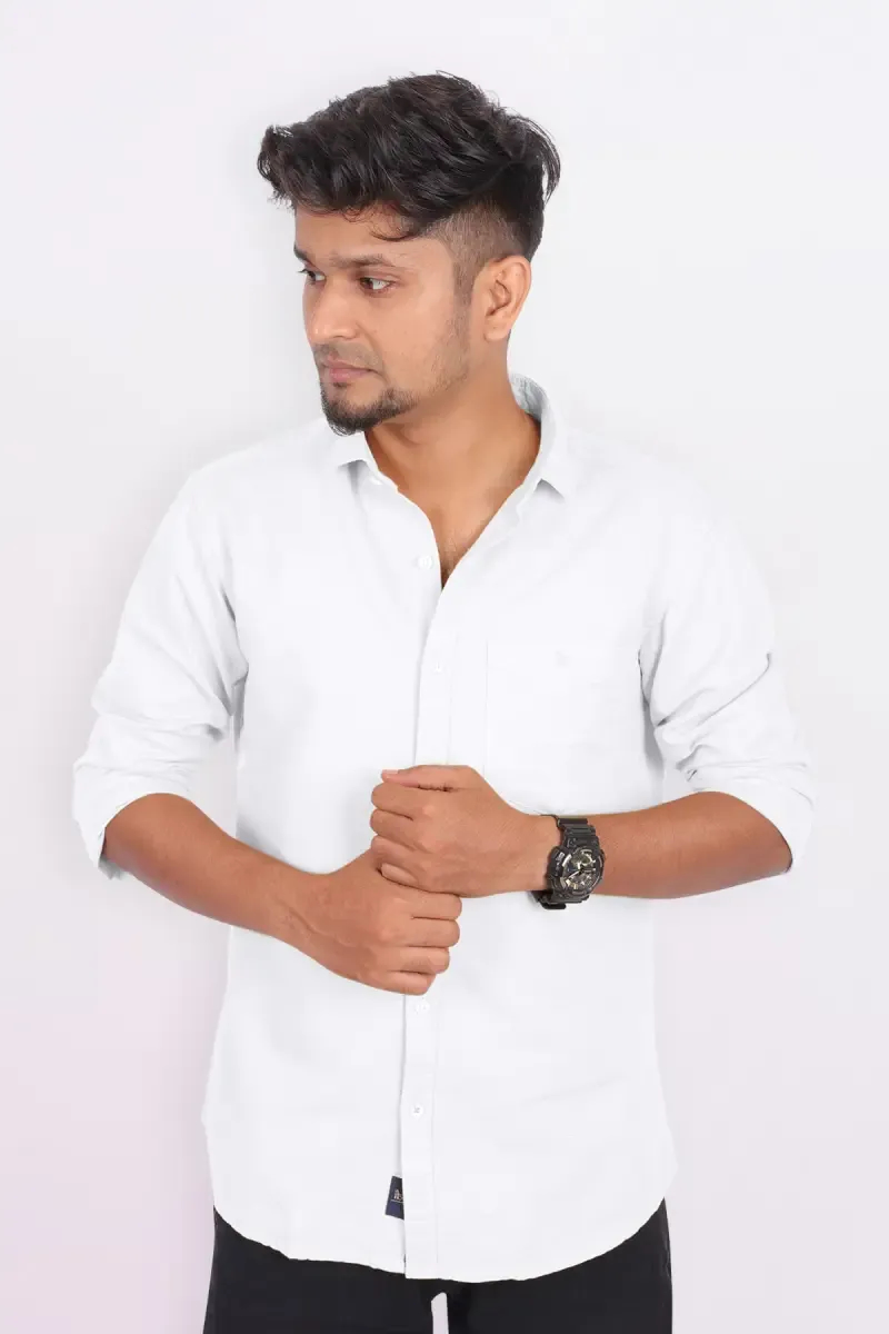 Men's Cotton Solid Casual Shirt