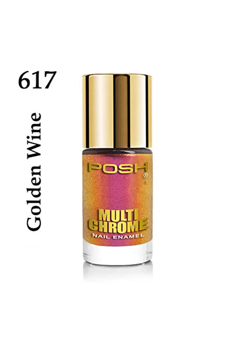 Posh Long-lasting Shine High Gloss Nail Polish - 9ml (617 Golden Wine)