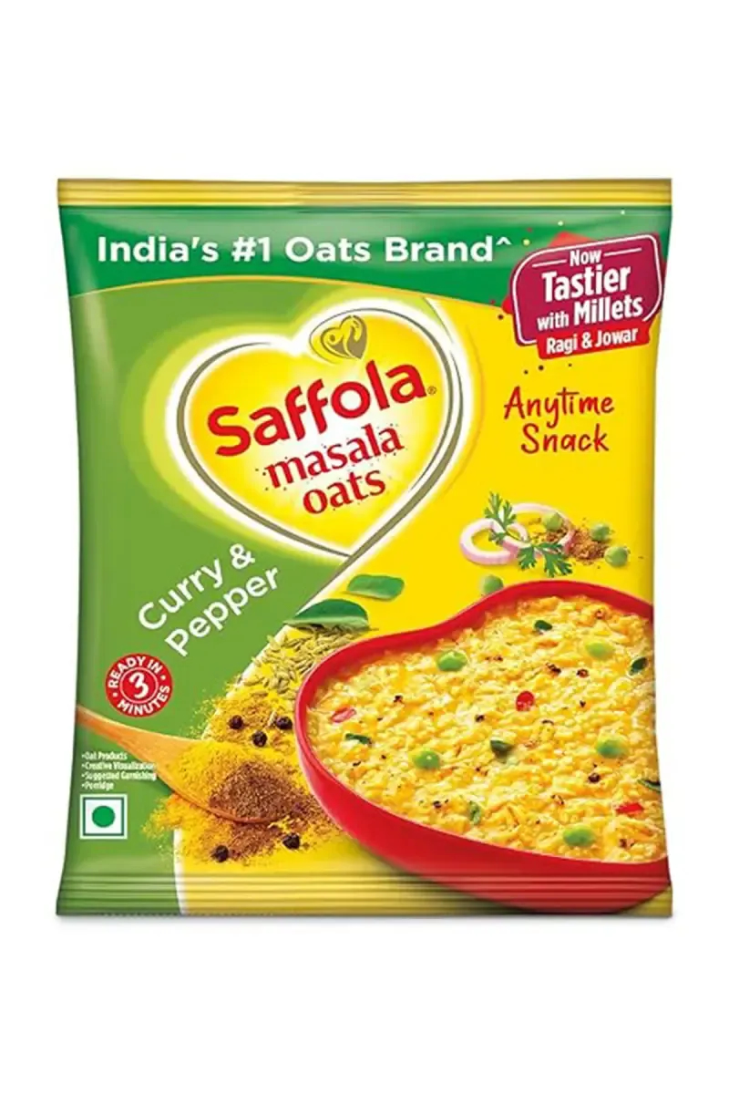 Saffola Masala Oats Curry & Pepper - 38g