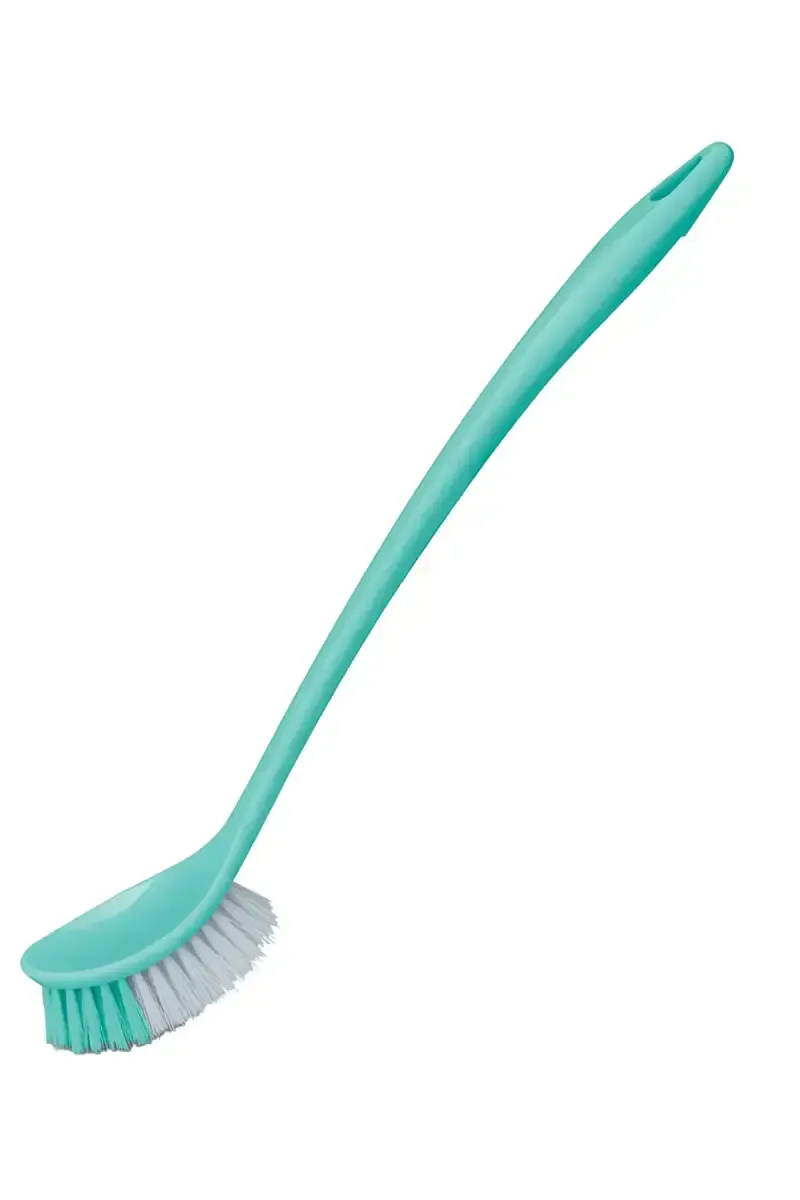 Spotzero Plastic Toilet Brush With Single Side Bristles  - Pack of 1