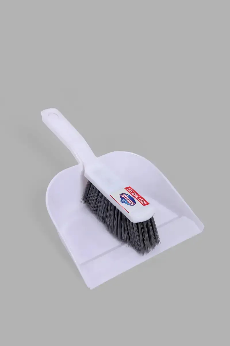 Plastic Zoom Dustpan & Brush Set , Super Minuk - Pack of 1