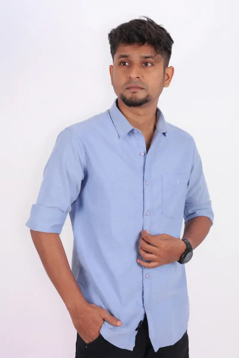 Cotton Solid Full Sleeve Shirt for Men