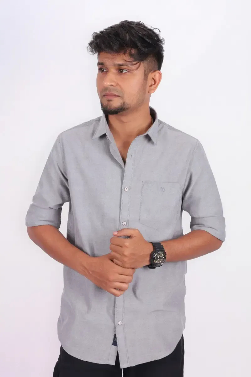 Men's Cotton Solid Full Sleeve Shirt