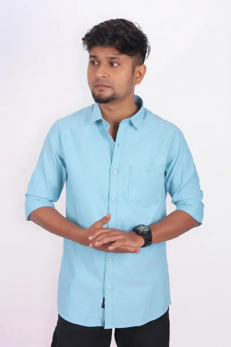 Men's Cotton Solid Full Sleeve Shirt