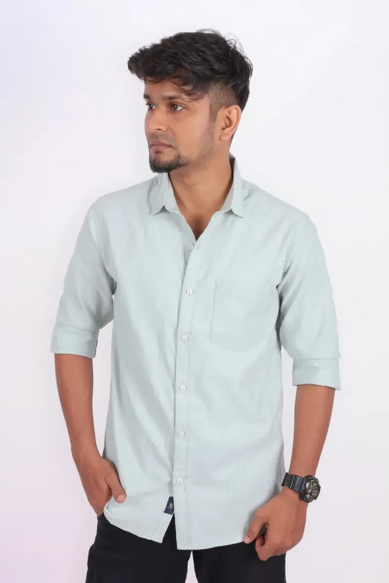 Men's Cotton Solid Full Sleeve Shirt