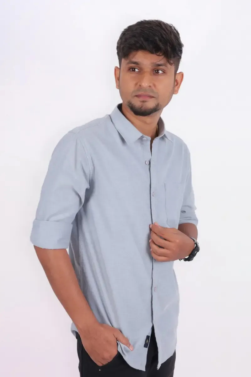 Men's Cotton Solid Full Sleeve Shirt