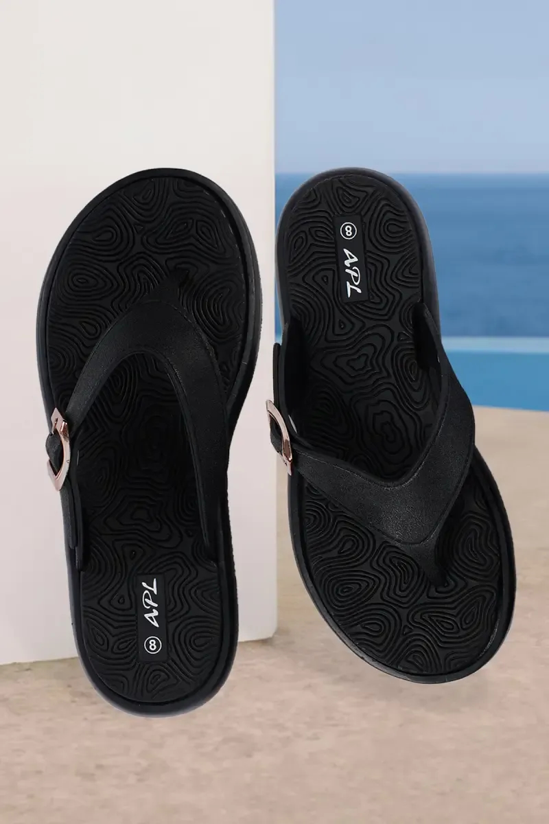 Slip-On with Adjustable Buckle Slippers for Women