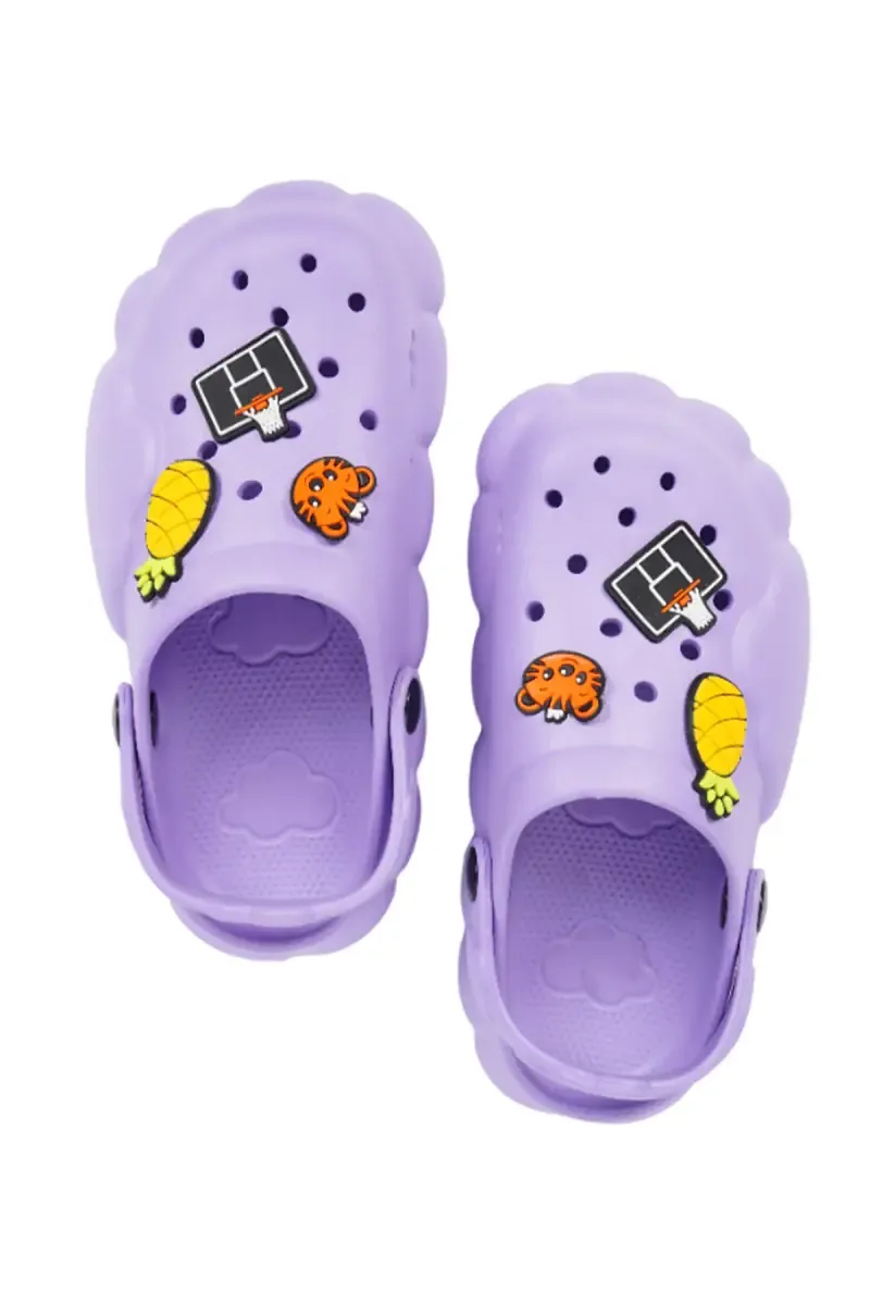 Slip-on with Slingback Clogs with Fun Cartoon Charms