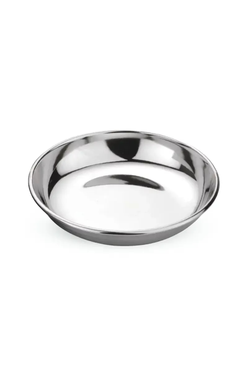 Tej Stainless Steel Halwa Plate - 10cm
