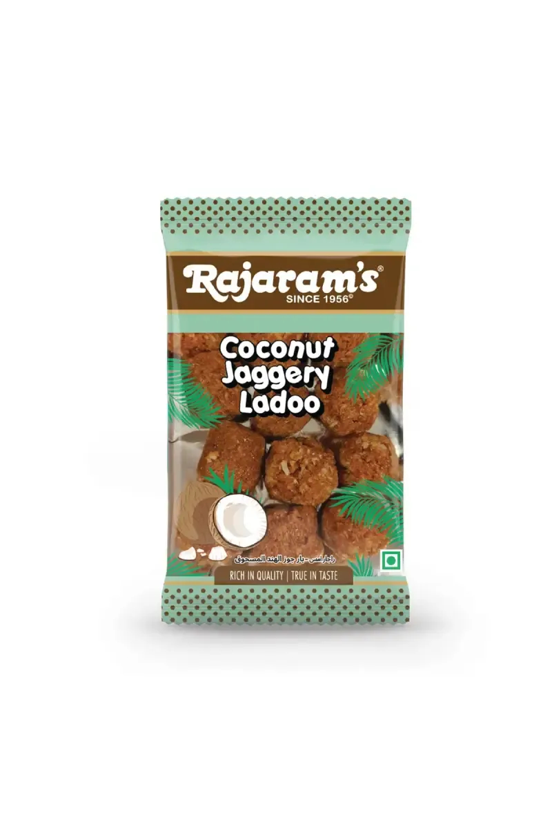 Rajaram's Coconut Jaggery Ladoo - 80 g Pouch