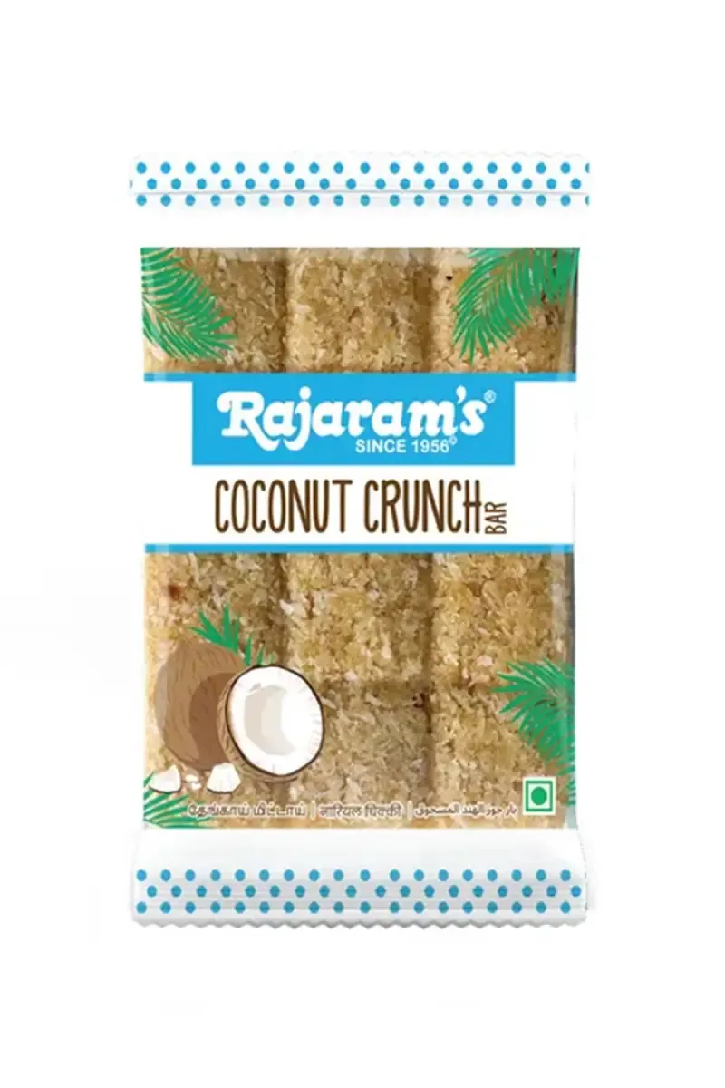 Rajaram's Coconut Crunch Bar - 100g Pouch