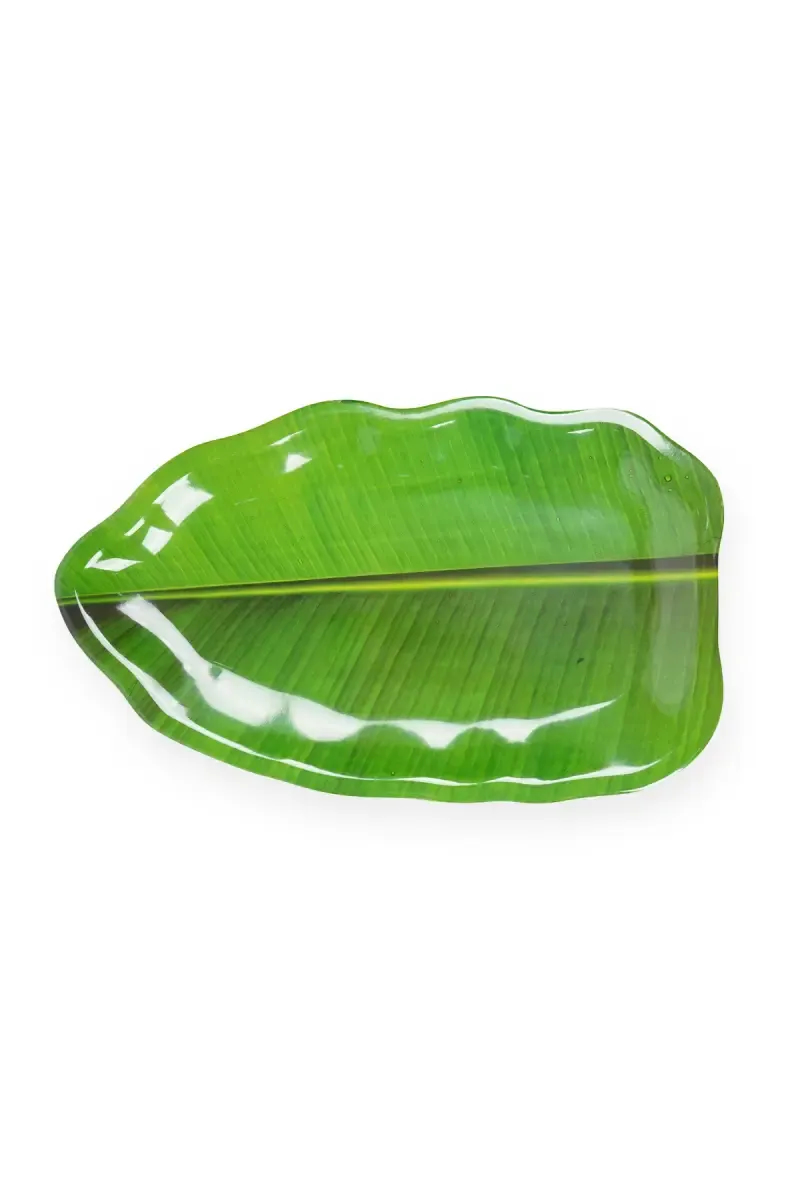 Dinewell Melamine Banana Leaf Plate - 34 CM