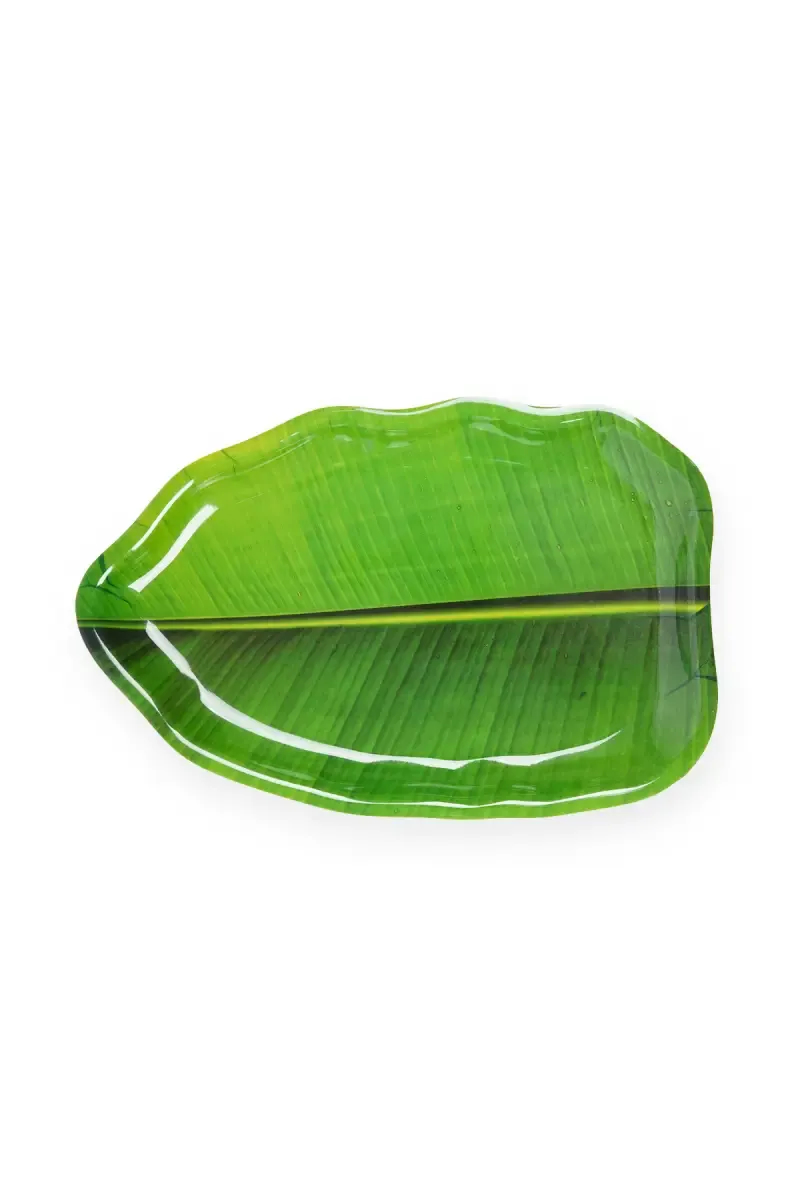 Dinewell Melamine Banana Leaf Plate - 26 CM