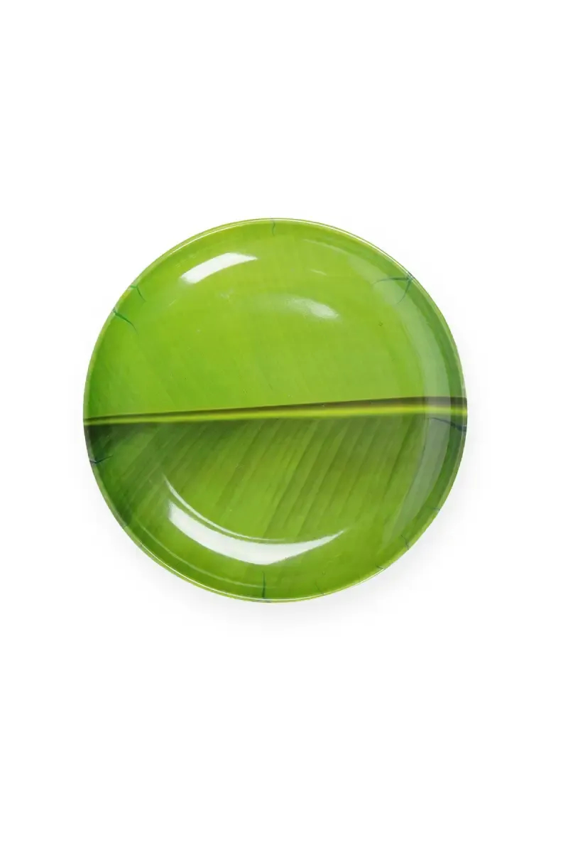 Dinewell Melamine Banana Leaf Plate - 20 CM