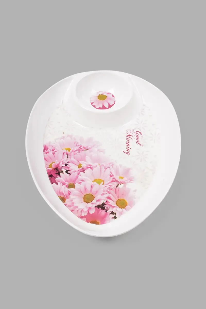 Dinewell Melamine Dip & Chip Plate - 30 CM