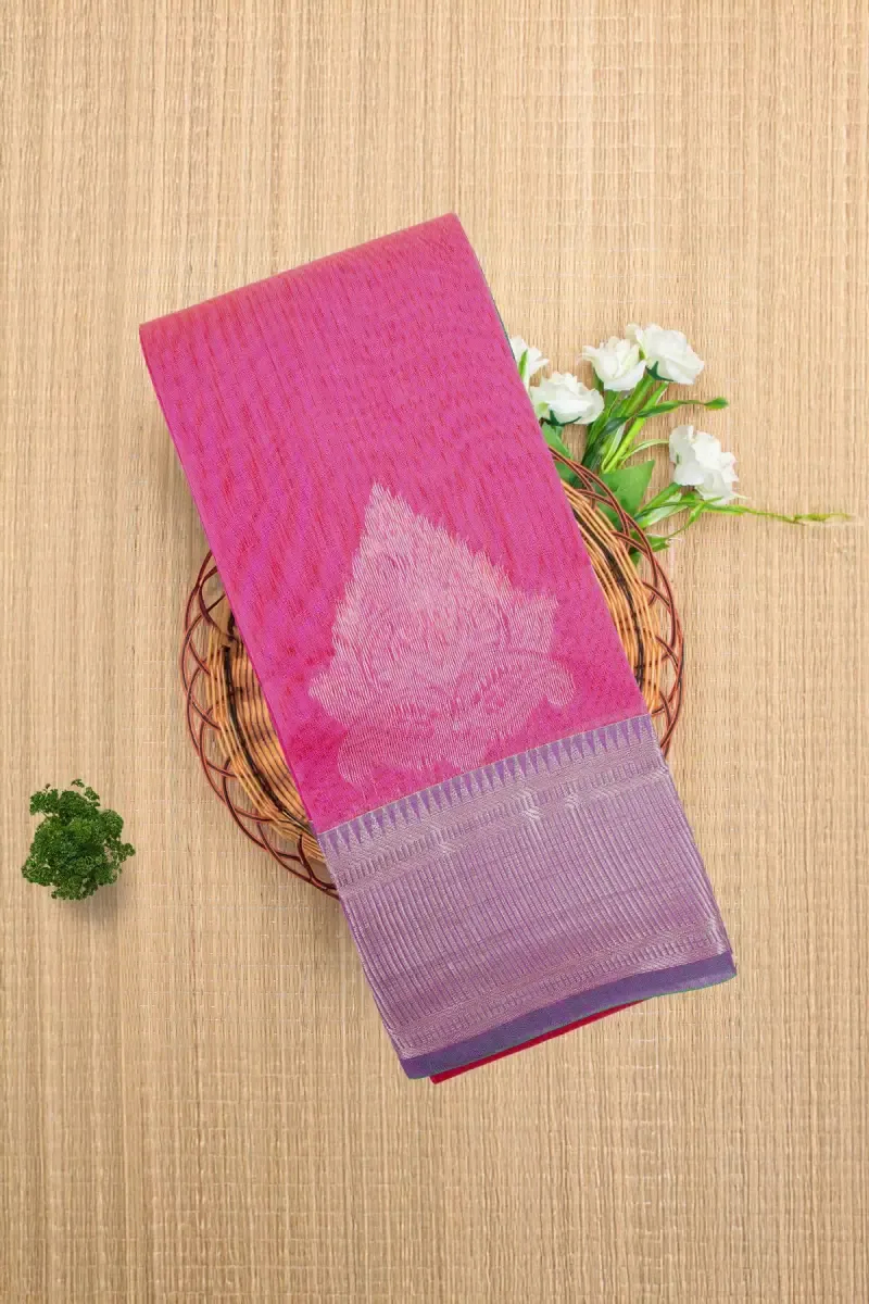 Silk Cotton Woven Design Saree with Blouse for Women