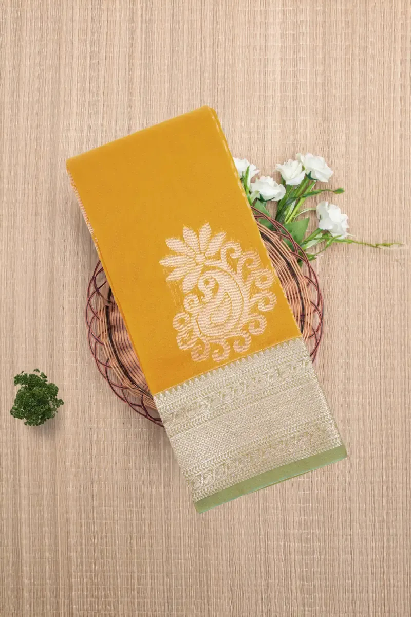 Silk Cotton Woven Design Saree with Blouse for Women
