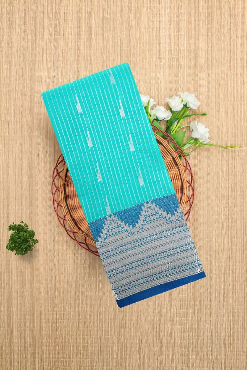 Silk Cotton Woven Design Saree with Blouse for Women