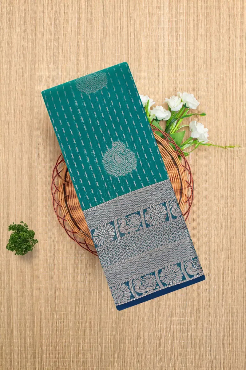 Silk Cotton Woven Design Saree with Blouse for Women