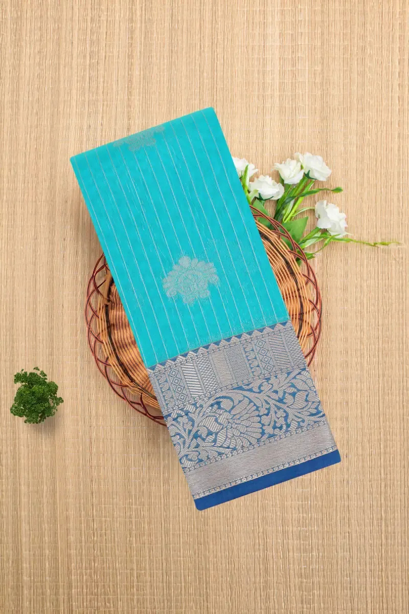 Silk Cotton Woven Design Saree with Blouse for Women