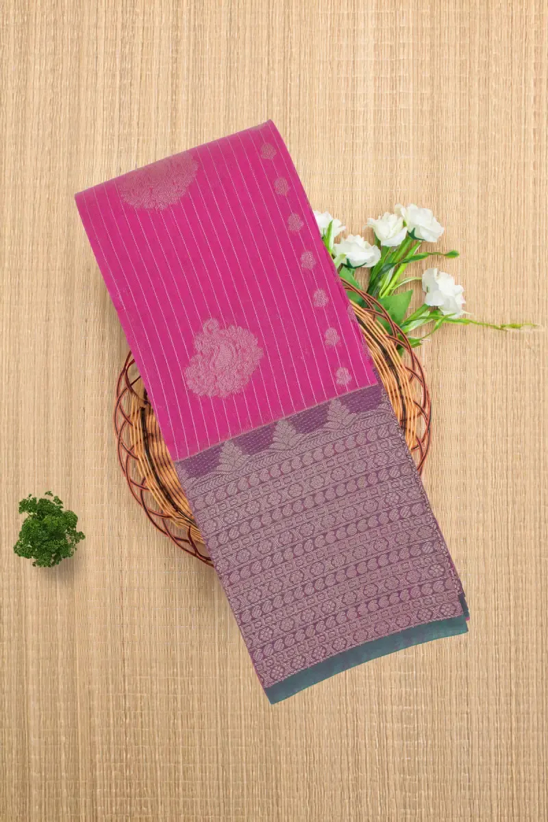 Silk Cotton Woven Design Saree with Blouse for Women