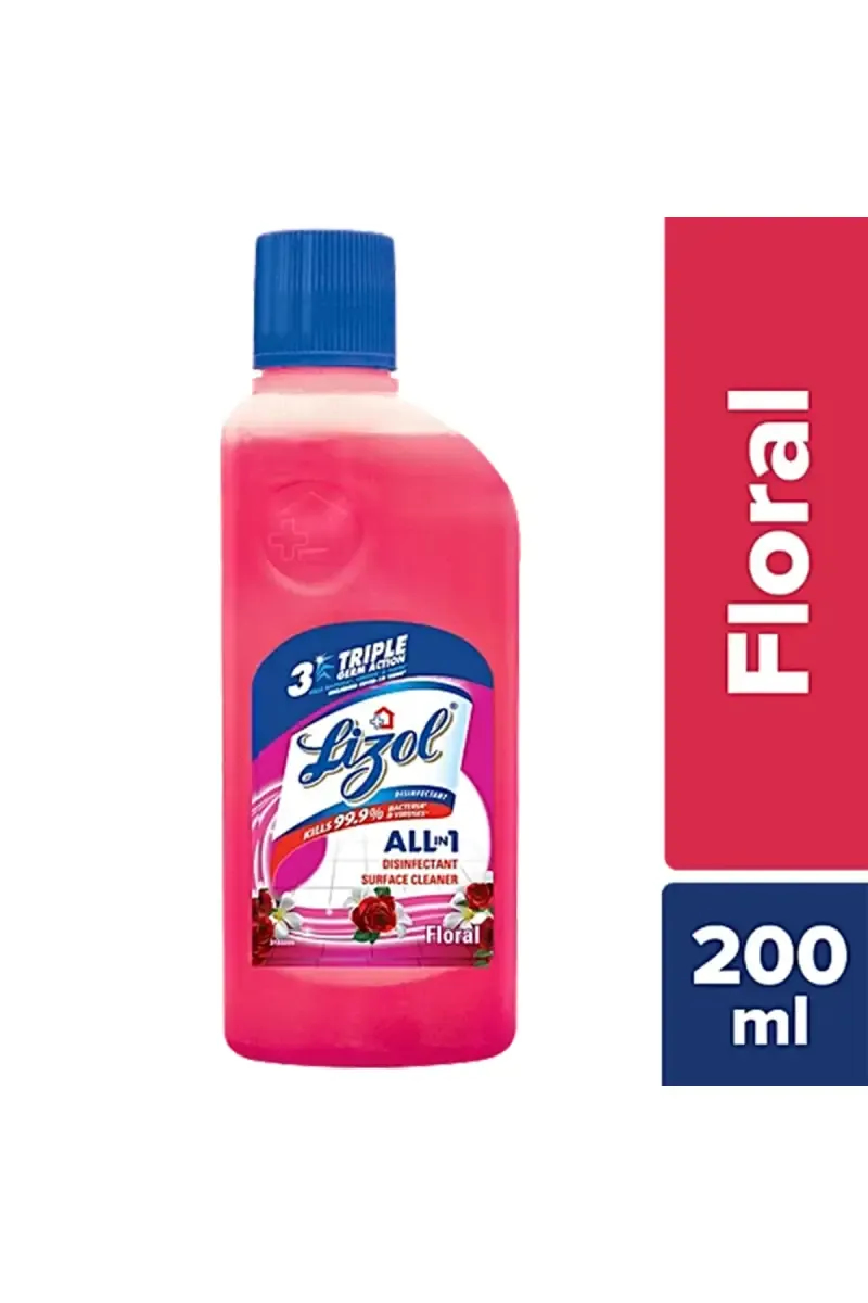 Lizol Floral Disinfectant Surface Cleaner - 200ml