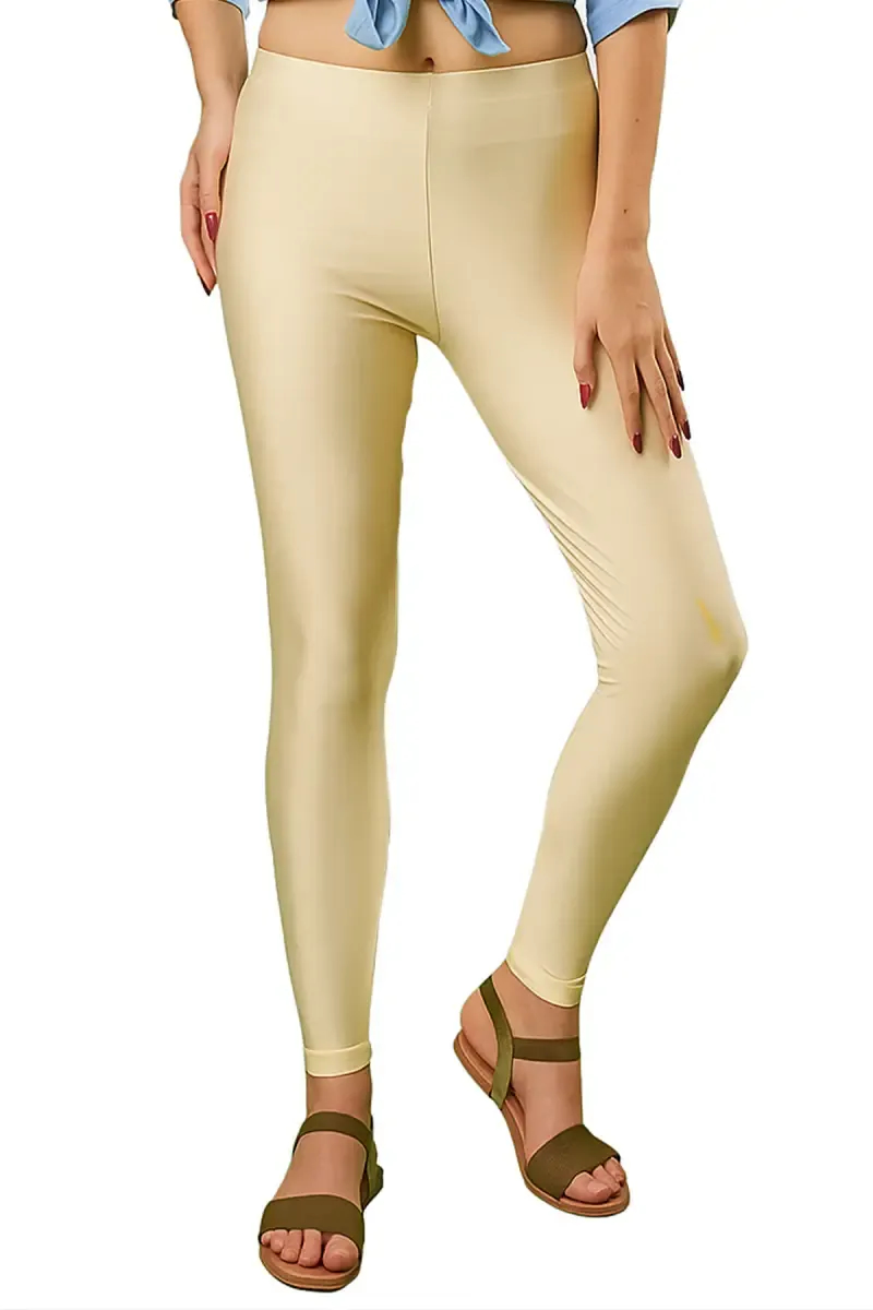 Nylon Shimmer Leggings for Women